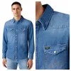 WRANGLER | 27MW Herren-Jeanshemd, reguläre Passform, Blau, Produktbild-Vorschau 4