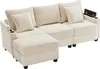Merax Ecksofa, mit Schlaffunktion, L-Form 3-Sitzer-Sofa mit Produktbild-Vorschau 10
