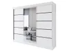 Easy4You R6 250 cm Weiß Schiebetüren Kleiderschrank Produktbild-Vorschau 3