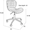 Zuiver OMG Bürostuhl Schwarz/ Grau Produktbild-Vorschau 7
