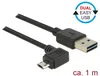 DELOCK USB Kabel A -> micro B St/St 1.00m 90°gew. sw Produktbild-Vorschau 5