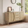 STILVORA Sideboard Rattankommode mit Schiebetüren, Produktbild-Vorschau 5