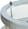 Deckenleuchte Glas Metall E27 IP44 rund D: 40 cm Chrom Produktbild-Vorschau 4
