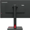 The back of a black Lenovo ThinkVision monitor on a white background. Produktbild-Vorschau