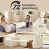 VASAGLE Modulares Sofa, Ecksofa mit Liege links, 244 cm Produktbild-Vorschau 2