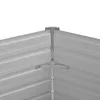 vidaXL Lit surélevé de jardin brun 129 x 129 x 77 cm Acier Voir les images du produit 6