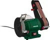 A studio shot of a Parkside stand belt grinder on a white background. Produktbild-Vorschau