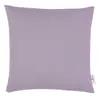 A plain, light purple cushion cover is shown against a white background. Produktbild-Vorschau