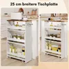 Chariot d'angle COSTWAY 25 cm de large, chariot de cuisine Voir les images du produit 5