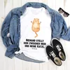 Mr. & Mrs. Panda Größe XL T-Shirt Katze Umarmen - Weiß - Produktbild-Vorschau 2