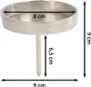 Set de 4 pique-bougies en aluminium - 8 cm en argent - Voir les images du produit 2