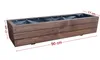 Blumenkasten Holz 90 cm lang – Balkon Pflanzkasten Produktbild-Vorschau 2