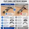 Elfcam - Cavo piatto Ethernet da 20 m, Cat6A STP, 26 AWG, Anteprima dell’immagine prodotto 5