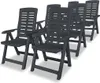 vidaXL Chaises longues de jardin 6 pcs. Anthracite - Voir les images du produit 10