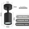 ZMH Lámpara de techo LED, negra, de un solo foco. Lámpara Vista previa de la imagen del producto 9