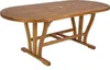 Ausziehbarer ovaler Gartentisch aus Holz 90x150–200 Noemi Produktbild-Vorschau 2