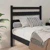 vidaXL Kopfteil Schwarz 81x4x100 cm Massivholz Kiefer - Produktbild-Vorschau 3