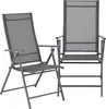 Gartenstuhl 'Kalamata' 2er Set klappbar Dunkelgrau Produktbild-Vorschau 1