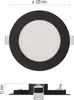 LED podhledové svítidlo NEXXO černé, 12 cm, 7 W, teplá/neutrální bílá Anteprima dell’immagine prodotto