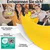 Tischdecke Textil-Optik UNI Gelb Rund 140cm Schnittkante Produktbild-Vorschau 6