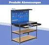 COSTWAY Pracovní stůl Pracovní stůl, pracovní stůl na Náhled obrázku produktu 3
