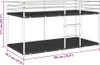 vidaXL Letto a castello senza materasso bianco 90x190 cm Anteprima dell’immagine prodotto 7