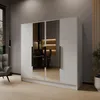 Drehtürenschrank LARO 200 cm Moderner Kleiderschrank mit Produktbild-Vorschau 1