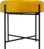 Tabouret en velours ARTY, Ø 47 cm, jaune Voir les images du produit 4