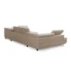 U-Form Ecksofa Magnum U  Beige mit Schlaffunktion und 2 Produktbild-Vorschau 6