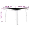 vidaXL Tavolo da giardino antracite 100x100x72 cm griglia Anteprima dell’immagine prodotto 6