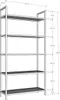 Skye Decor, K101, Bücherregale, Gold, Glas, 80 x 165 x 30 Produktbild-Vorschau 7