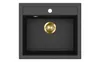 Helika® Granitspüle QUADRO 56 x 51 cm Schwarz inkl. Produktbild-Vorschau 2