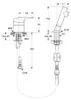 Ideal Standard IDS kappersarmatuur CERASPRINT, chroom Productafbeelding-voorbeeld 2