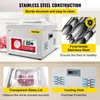 A collage of images showcasing a vacuum sealer and its features. Produktbild-Vorschau
