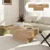 Ausziehbarer Couchtisch 'Lens' mit Stauraum 80 x 60 x 36 cm Produktbild-Vorschau 1