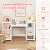 COSTWAY 2 en 1 Coiffeuse pour enfants Bureau avec miroir Voir les images du produit 6
