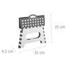 A folded step stool with dimensions indicated. Podgląd zdjęcia produktu