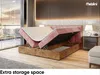 MEBLINI Boxspringbett mit Bettkasten - Gepolstert Produktbild-Vorschau 5
