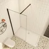 Duschspa Walk-In Dusche 90x200cm Schwarz matt Duschwand 8mm Produktbild-Vorschau 3
