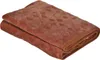 A folded brown blanket with a diamond pattern is shown against a white background. Produktbild-Vorschau