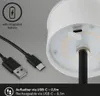 Lampada da tavolo a LED a batteria Lampada da tavolo Anteprima dell’immagine prodotto 4