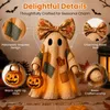 Beleuchtete Vintage-Halloween-Dekoration: Patchwork-Geist Produktbild-Vorschau 3
