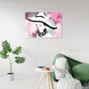 Leinwandbild frau mit glamour-hut 120x80 cm Feeby rosa Produktbild-Vorschau 2
