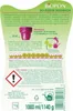 The image shows the packaging of a liquid fertilizer for green plants, with instructions and product details. Podgląd zdjęcia produktu