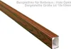 Kabelkanal Rot Braun 60x40 mm zum Schrauben Holzoptik mit Produktbild-Vorschau 3