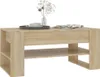 vidaXL Konferenčný stolík Sonoma Oak 102x55x45 cm Materiál Náhľad obrázku produktu 6