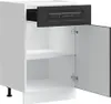 vidaXL Armoire basse de cuisine Kalmar Noir Matériau dérivé Voir les images du produit 5