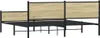 Metallbett ohne Matratze Sonoma-Eiche 200x200 cm Produktbild-Vorschau 5