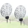 Solarleuchte Garten 2er Set Scheibe 30cm Solarlampe Außen Produktbild-Vorschau 2