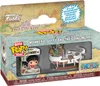 The image shows the retail packaging for a Funko Bitty POP! Rides figure set featuring Monkey D. Luffy and the Going Merry from One Piece. Produktbild-Vorschau